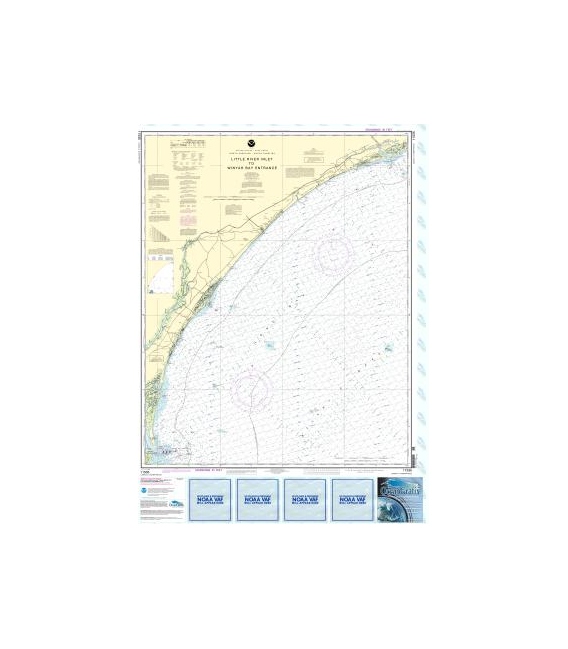 NOAA Chart 11535 Little River lnlet to Winyah Bay Entrance
