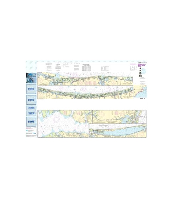 NOAA Chart 11541 Intracoastal Waterway Neuse River to Myrtle Grove Sound