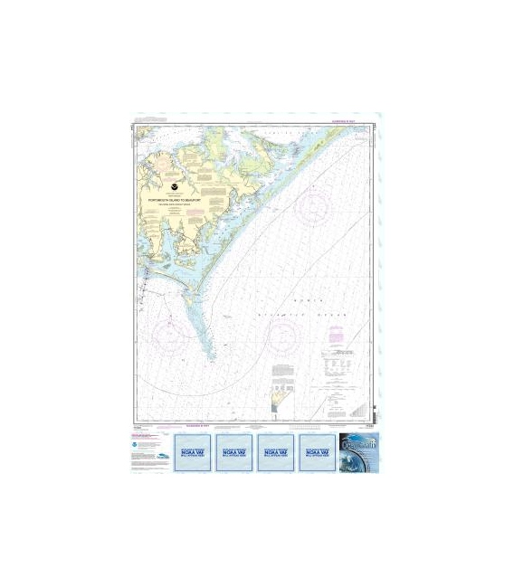 NOAA Chart 11544 Portsmouth Island to Beaufort, Including Cape Lookout Shoals
