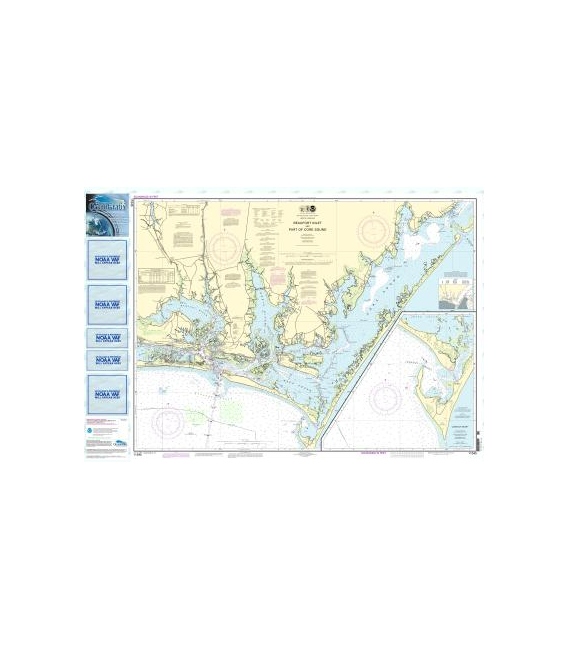 NOAA Chart 11545 Beaufort Inlet and Part of Core Sound - Lookout Bight