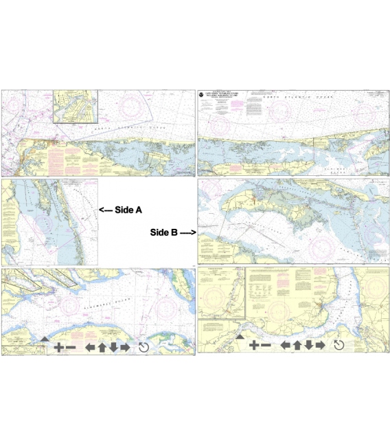 NOAA Chart 12205 Cape Henry to Pamlico Sound, Including Albemarle Sd. - Rudee Heights