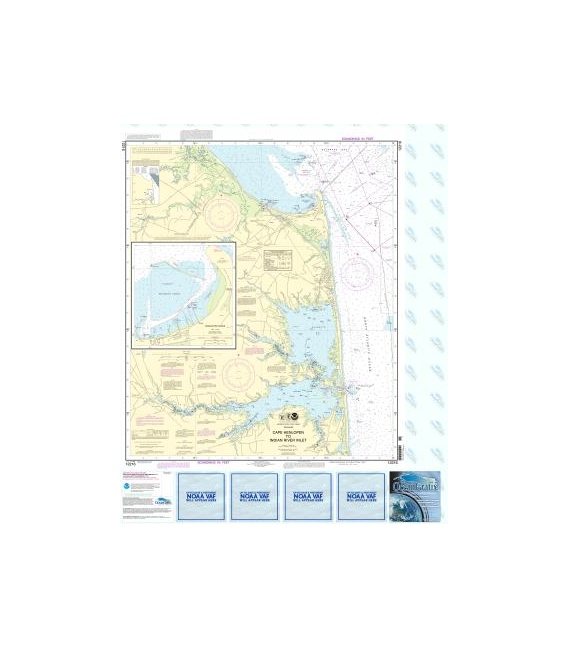 NOAA Chart 12216 Cape Henlopen to Indian River Inlet - Breakwater Harbor