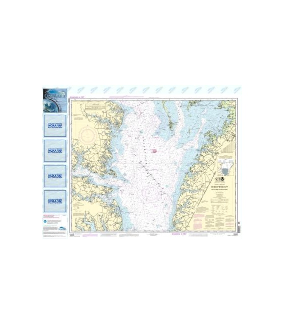 NOAA Chart 12225 Chesapeake Bay Wolf Trap to Smith Point