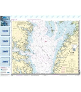 NOAA Chart 12225 Chesapeake Bay Wolf Trap to Smith Point