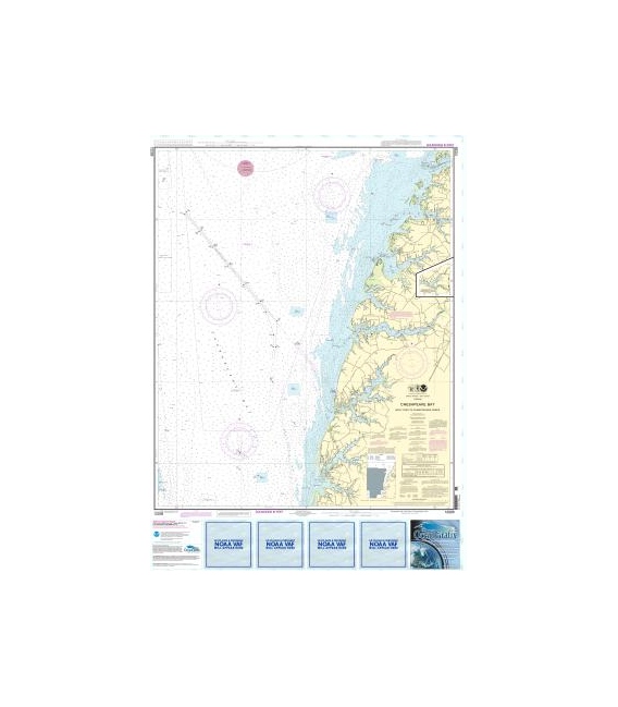 NOAA Chart 12226 Chesapeake Bay Wolf Trap to Pungoteague Creek