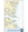 NOAA Chart 12235 Chesapeake Bay Rappahannock River Entrance, Piankatank and Great Wicomico Rivers