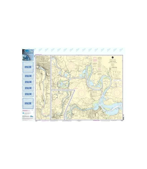 NOAA Chart 12252 James River Jordan Point to Richmond
