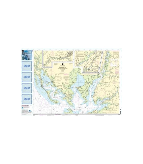 NOAA Chart 12261 Chesapeake Bay Honga, Nanticoke, Wicomico Rivers and Fishing Bay