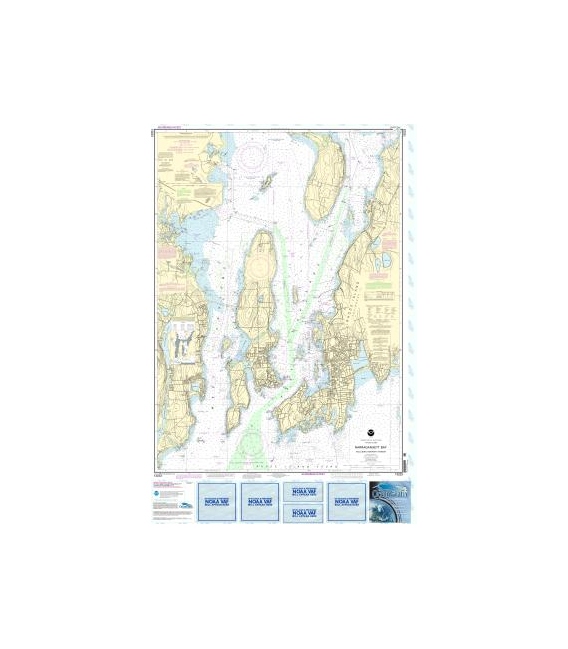 NOAA Chart 13223 Narragansett Bay, Including Newport Harbor