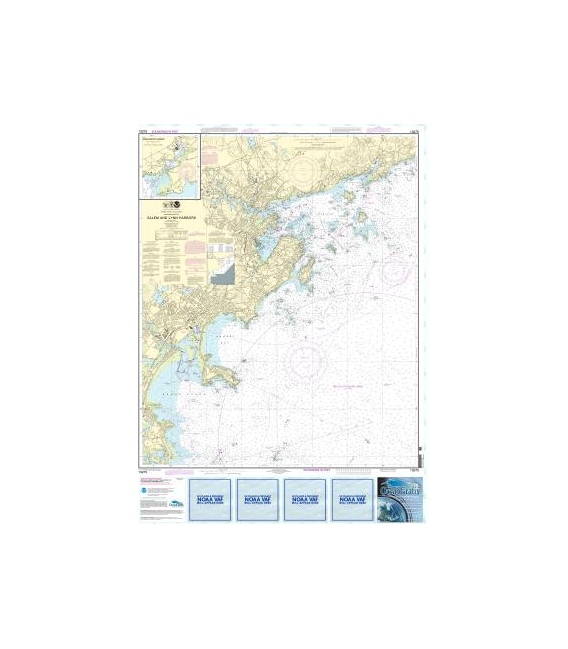 NOAA Chart 13275 Salem and Lynn Harbors - Manchester Harbor
