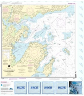 NOAA Chart 13276 Salem, Marblehead and Beverly Harbors