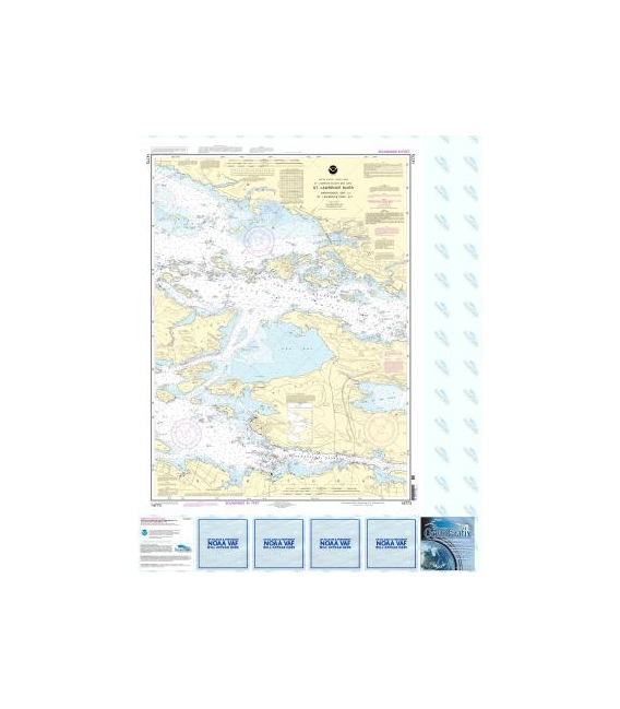 NOAA Chart 14773 Gananoque, Ont., to St. Lawrence Park. N.Y.
