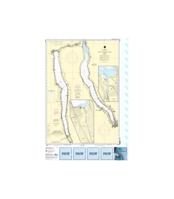 NOAA Chart 14791 Cayuga and Seneca Lakes - Watkins Glen - Ithaca