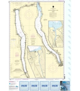 NOAA Chart 14791 Cayuga and Seneca Lakes - Watkins Glen - Ithaca