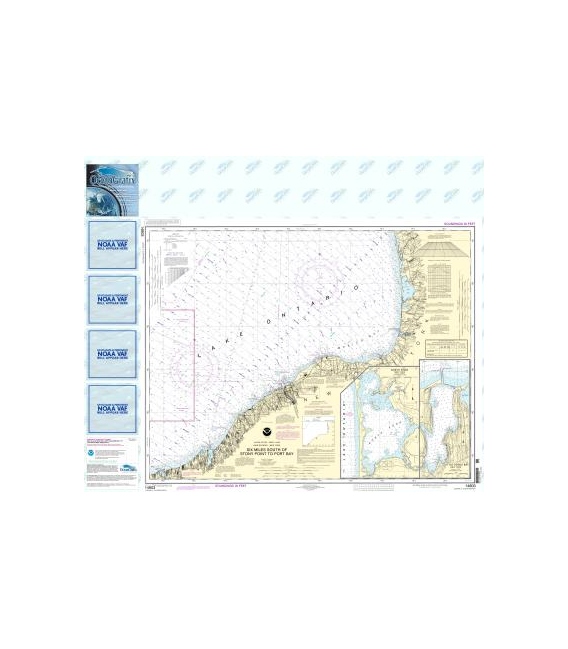 NOAA Chart 14803 Six Miles south of Stony Point to Port Bay - North Pond - Little Sodus Bay