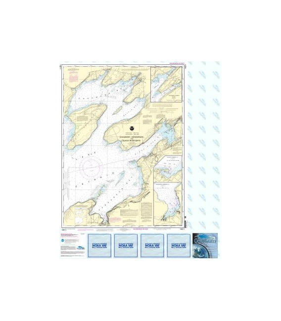 NOAA Chart 14811 Chaumont, Henderson and Black River Bays - Sackets Harbor - Henderson Harbor - Chaumont Harbor