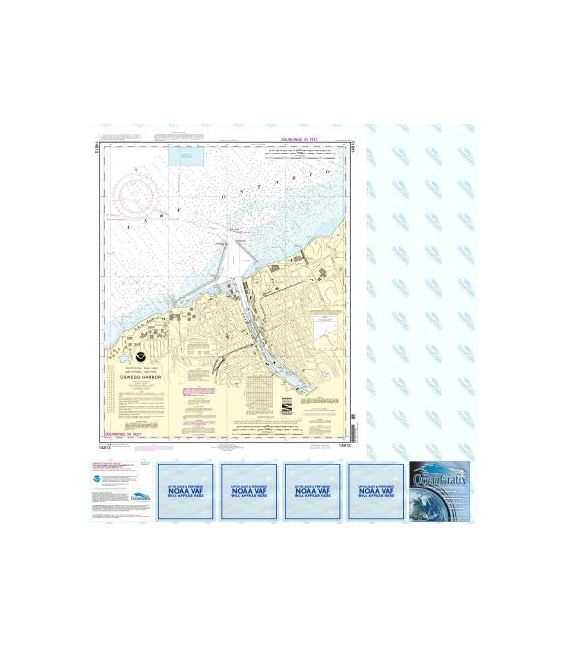 NOAA Chart 14813 Oswego Harbor