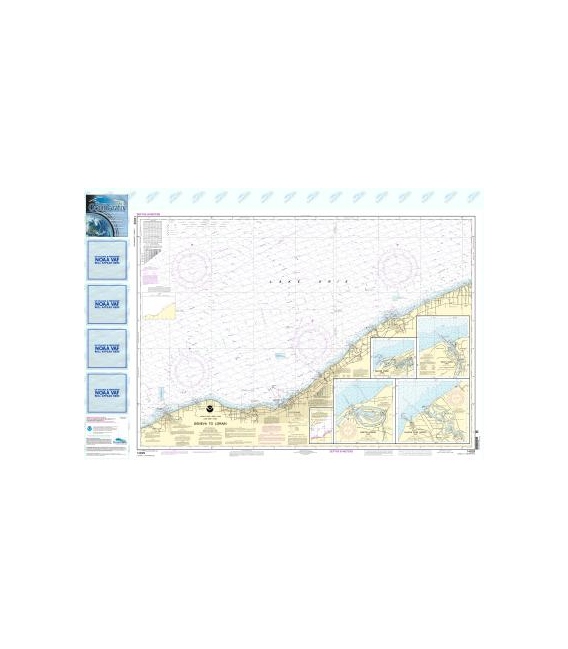 NOAA Chart 14829 Geneva to Lorain - Beaver Creek - Rocky River - Mentor Harbor - Chagrin River