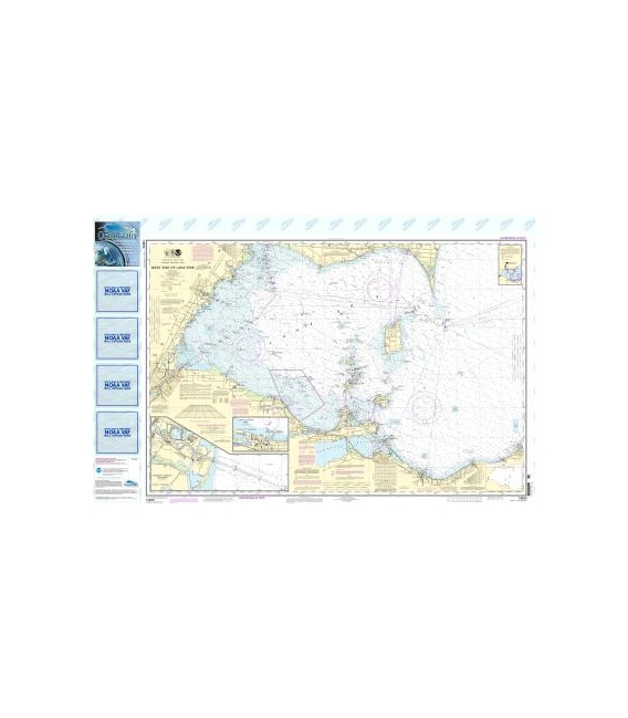 NOAA Chart 14830 West End of Lake Erie - Port Clinton Harbor - Monroe Harbor - Lorain to Detriot River - Vermilion