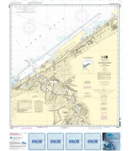 NOAA Chart 14839 Cleveland Harbor, including lower Cuyahoga River