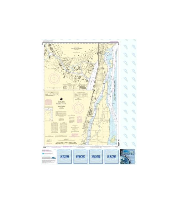 NOAA Chart 14854 Trenton Channel and River Rouge - River Rouge