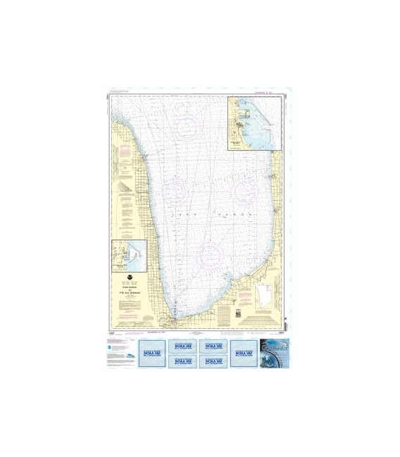 NOAA Chart 14862 Port Huron to Pte aux Barques - Port Sanilac - Harbor Beach