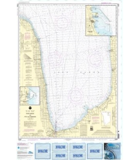 NOAA Chart 14862 Port Huron to Pte aux Barques - Port Sanilac - Harbor Beach