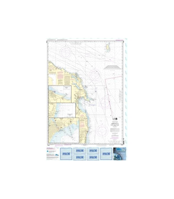 NOAA Chart 14864 Harrisville to Forty Mile Point - Harrisville Harbor - Alpena - Rogers City and Calcite