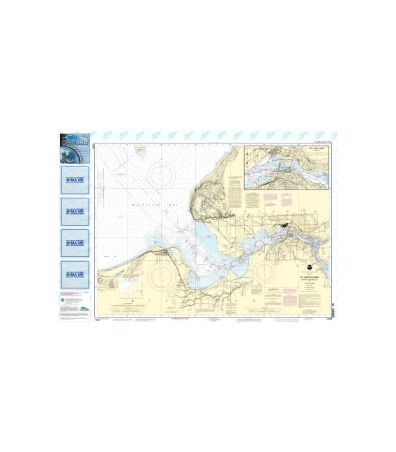 NOAA Chart 14884 St. Marys River - Head of Lake Nicolet to Whitefish Bay - Sault Ste. Marie