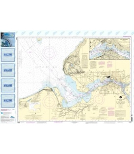 NOAA Chart 14884 St. Marys River - Head of Lake Nicolet to Whitefish Bay - Sault Ste. Marie