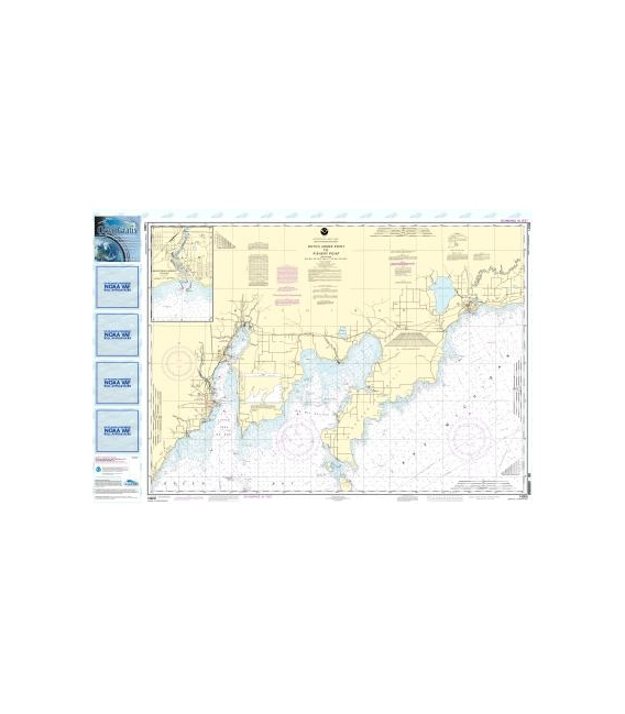 NOAA Chart 14908 Dutch Johns Point to Fishery Point, including Big Bay de Noc and Little Bay de Noc - Manistique