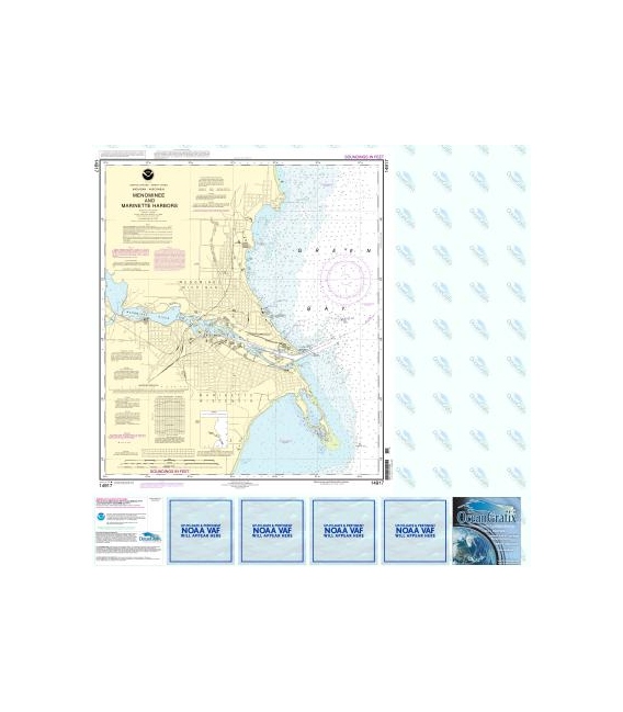 NOAA Chart 14917 Menominee and Marinette Harbors