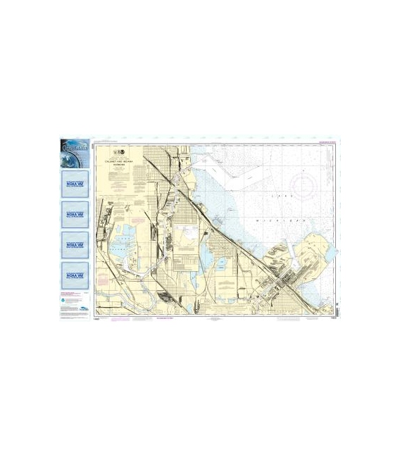 NOAA Chart 14929 Calumet, Indiana and Buffington Harbors, and Lake Calumet