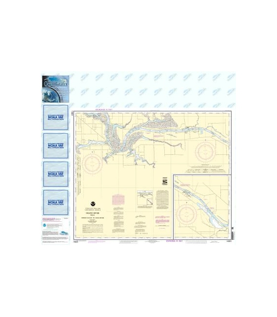 NOAA Chart 14931 Grand River From Dermo Bayou To Bass River
