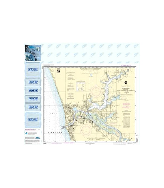 NOAA Chart 14933 Grand Haven, including Spring Lake and Lower Grand River