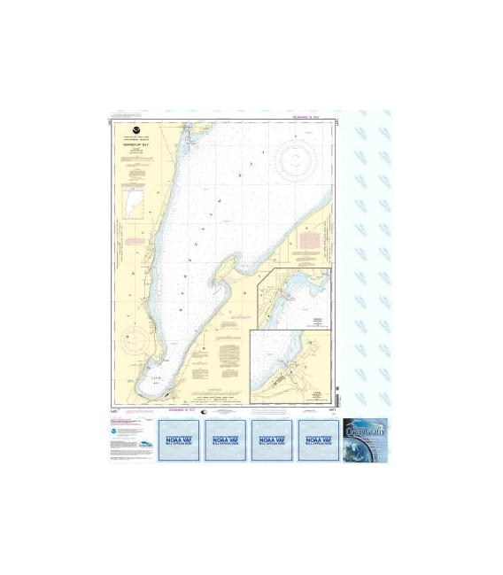 NOAA Chart 14971 Keweenaw Bay - LAnse and Baraga Harbors