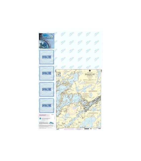 NOAA Chart 14987 Basswood Lake, Eastern Part