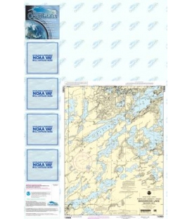 NOAA Chart 14988 Basswood Lake, Western Part