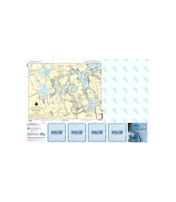 NOAA Chart 14992 Sand Point Lake to Lac la Croix, including Crane Lake and Little Vermilon Lake