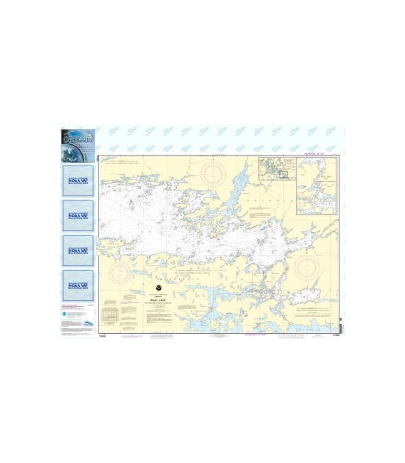 NOAA Chart 14996 Rainy Lake-Big Island, Minn., to Oakpoint Island, Ont. - Kettle Falls