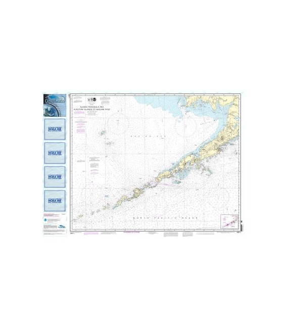 NOAA Chart 16011 Alaska Peninsula and Aleutian Islands to Seguam Pass