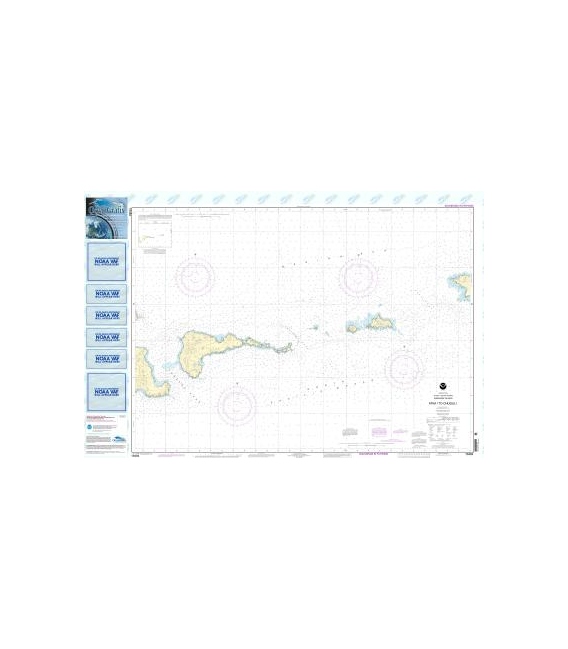 NOAA Chart 16484 Atka Island to Chugul Island Atka Island