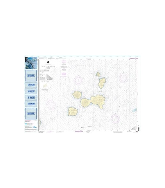NOAA Chart 16501 Islands of Four Mountains