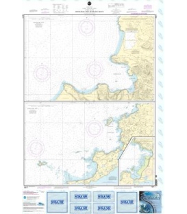 NOAA Chart 16511 Inanudak Bay and Nikolski Bay, Umnak l. - River and Mueller Coves