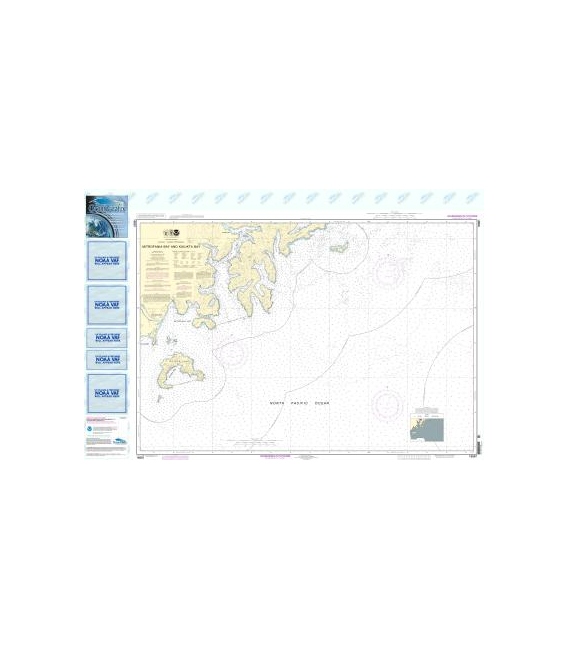 NOAA Chart 16561 Mitrofania Bay And Kuiukta Bay