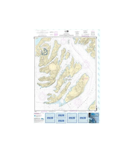 NOAA Chart 16702 Latouche Passage to Whale Bay