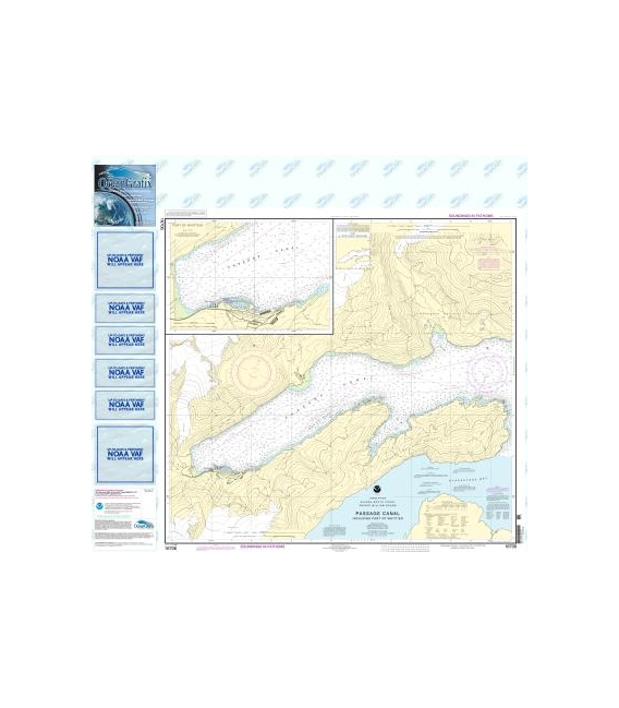 NOAA Chart 16706 Passage Canal incl. Port of Whittier - Port of Whittier