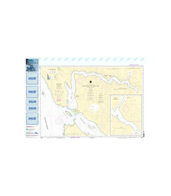 NOAA Chart 17311 Holkham Bay And Tracy Arm - Stephens Passage