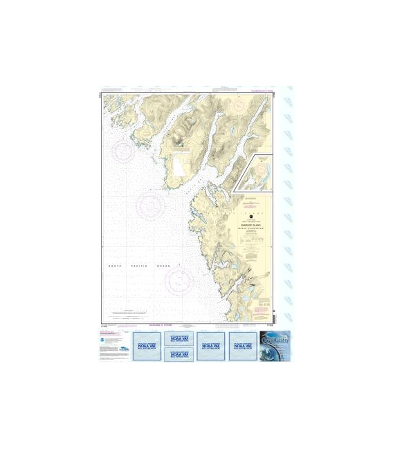 NOAA Chart 17328 Snipe Bay to Crawfish Inlet,Baranof l.