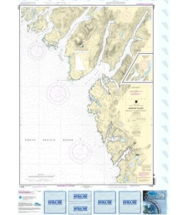 NOAA Chart 17328 Snipe Bay to Crawfish Inlet,Baranof l.